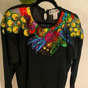 Vintage 80’s Beaded and Sequined Sweater